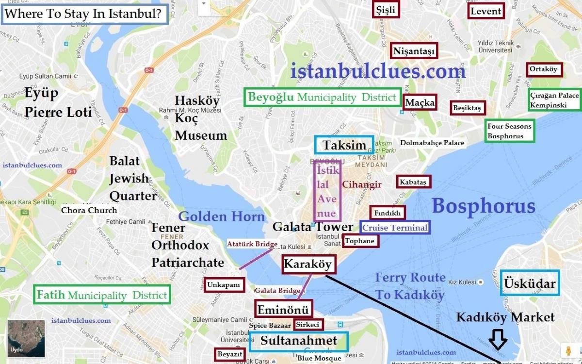Balat Istanbul Map 
