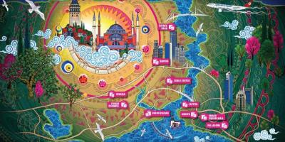 Istanbul centres commerciaux de la carte