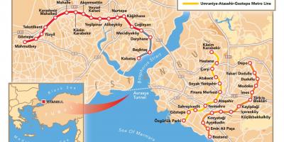 La carte de istanbul tunnel