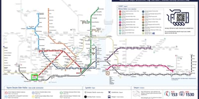 Carte de l'aéroport d'atatürk métro