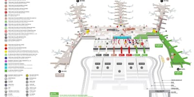Carte de l'aéroport d'istanbul
